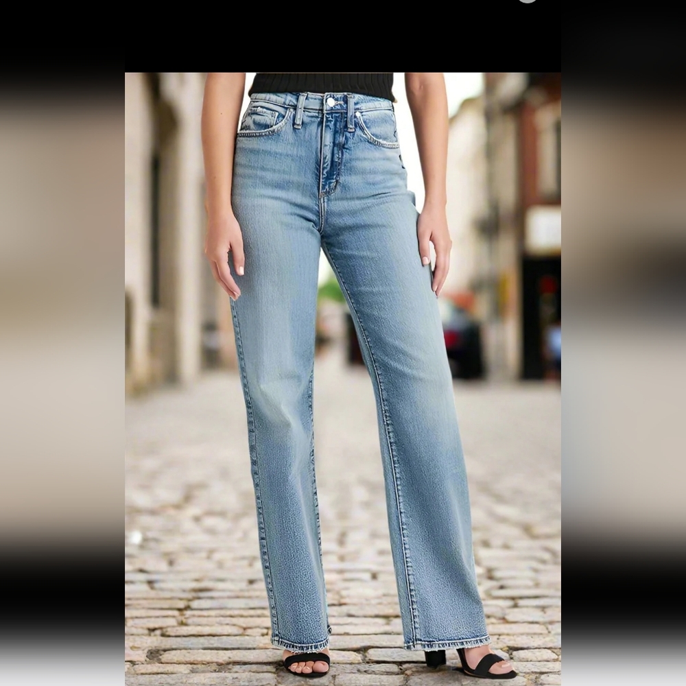 Silver highly desirable trouser wide leg jeans 29